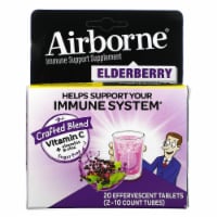 Airborne Elderberry Immune Support Supplement Tablets