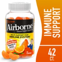 Airborne Immune Support Vitamin C Zesty Orange Gummies Perspective: Main