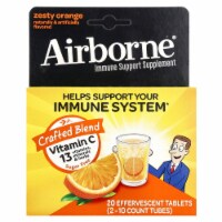 Airborne Original Zesty Orange Immune Support Supplement Effervescent Tablets