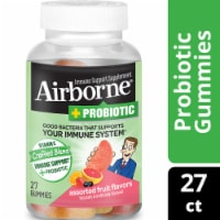 Airborne + Probiotic Assorted Fruit Flavors Immune Support Gummies Perspective: Main