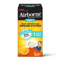 Airborne Orange Zinc + Vitamin C Immune Support Chewable Tablets