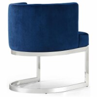 19.5 H Velvet Dining Chair in Navy