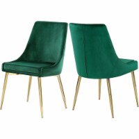 Meridian Furniture Karina Green Velvet Dining Chair (Set of 2)