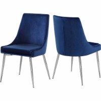 Meridian Furniture Karina Navy Velvet Dining Chair (Set of 2)