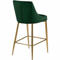 Meridian Furniture Karina 27.5 H Velvet Counter Stool in Green (Set of 2)