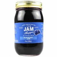 The Jam Shoppe All Natural Blueberry Jam 19 oz. Handcrafted Real Fruit Recipe