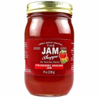 The Jam Shoppe All Natural Strawberry Rhubarb Jam 19 Oz. Jar Real Fruit Recipe