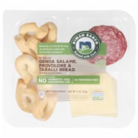 Niman Ranch Genoa Salame Provolone & Taralli Bread Snack Pack Perspective: Main