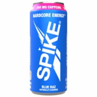 Spike® Blue Raz Energy Drink Can Perspective: Main