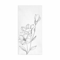 600 Napkins - White with Silver Antique Floral Paper Dinner Napkins
