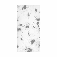 White with Silver Paint Splatter Paper Dinner Napkins (600 Napkins)