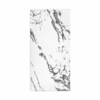 600 Napkins - White with Silver Marble Paper Dinner Napkins