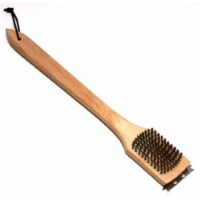 Grill Zone 43004 18 in. Wooden Handle Grill Brush