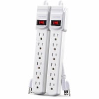 CyberPower MP1044NN Power Strip Twin Pack - White