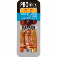 Pro2snax Sweet Gala Apples with Red Grapes & Mild Cheddar Cheese Snack Pack Perspective: Main