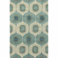 Bashian Chelsea Woodbridge 7'6  x 9'6  Area Rug in Aqua