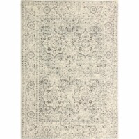 Bashian E110-SIL-76X96-5363 Everek Collection Floral, Oriental Transitional Polypropylene Mac