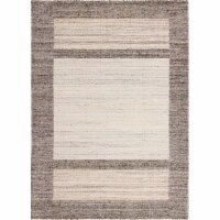 Bashian Savannah Leyton 5' x 7'6  Hand Loomed Area Rug in Ivory and Beige