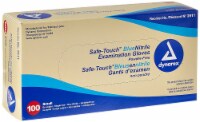 Dynarex Safe Touch Blue Nitrile Exam Gloves Sm Powder Free #2511 100 Count