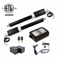Aleko GG1300UBACK-UNB ETL Listed Back up Kit & Swing Gate Opener for Dual Swing Gates up to 1
