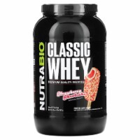 NutraBio Classic Whey Protein Strawberry Shortcake - 2 lb (907 g)