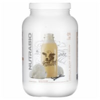 NutraBio Grass Fed Whey Protein Isolate Vanilla Bean Ice Cream - 2 lb (907 g)
