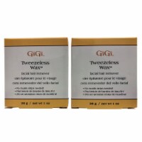 GiGi Microwave Tweezless Wax Facial Hair Remover 1 OZ Pack of 2