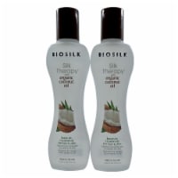 Biosilk Silk Therapy Leave In Treatment Coconut Oil Hair & Skin 5.64 OZ Set of 3