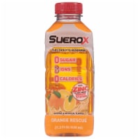 SueroX® Orange Rescue Electrolyte Drink Bottle Perspective: Main
