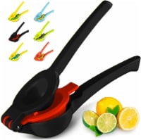 Zulay Kitchen Lemon Lime Squeezer - Midnight Black & Red