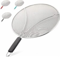 Zulay Kitchen Splatter Screen - 13 inch Large Black