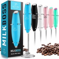 Zulay Kitchen MILK BOSS Milk Frother With Stand - Cotton Candy, 1