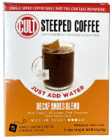 CULT Decaf Andes Blend Medium Roast Steeped Coffee