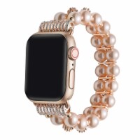 Aurora Rose Gold Faux Pearl Band for Apple Watch Series 1,2,3,4,5,6 & SE - Size 38mm/40mm