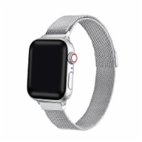 Infinity Skinny Silver Stainless Steel Band for Apple Watch 1,2,3,4,5,6 & SE - Size 42mm/44mm