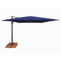 SimplyShade 10 ft. Bali Square Cantilever Umbrella With Cross Base Sky Blue