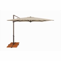 SimplyShade 8.6 ft. Skye Square Rotating Cantilever Umbrella With Cross Base Beige