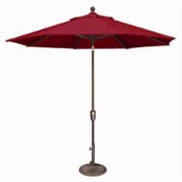 SimplyShade 9 ft. Octagon Push Button Tilt Market Umbrella Really Red