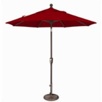 SimplyShade 7.5 ft. Octagon Push Button Tilt Market Umbrella  Really Red