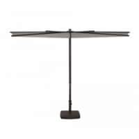 SimplyShade SSUA4599-P0104 9 ft. Amelia Half Umbrella, P0104 Stone