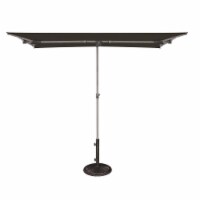 SimplyShade SSBU-5X7RT5T-P090 Capri 4.95 ft. x 6.93 ft. Rectangle Balcony Umbrella Black