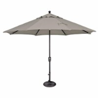 Catalina SSUM92-1109-A40433 132 in. Push Button Market Umbrella, Cast Silver & Black