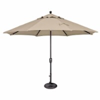 Catalina SSUM92-1109-A5422 132 in. Push Button Market Umbrella, Antique Beige & Black