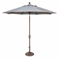Catalina SSUM92-0900-A58039 Push Button Market Umbrella, Gateway Mist Stripe