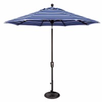 Catalina SSUM92-0909-A56080 9 ft. Octagon Push Button Tilt Umbrella, Milano Cobalt Stripe