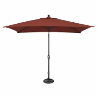 Catalina SSUM92-6X10RT09-D2407 Push Button Market Umbrella, Henna & Black