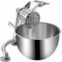 Vevor Rotary Vegetable Mandoline Rotary Cheese Grater With 5 Blades & 2.5L Bowl