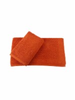 Classic Turkish Towels Genuine Cotton Hardwick Jacquard Bath Mat 2 Piece Set