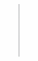 Origin Point Brand 56.4 in. H x 0.8 in. L Multi-Purpose Black Steel Fence Post