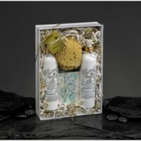 Greciansoap LBWS-21 3.5 oz Lavender Lemon Lotion & Body Wash Gift Set with Soap & Sponge